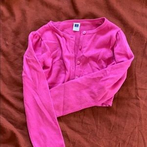 Toddler pink cardigan